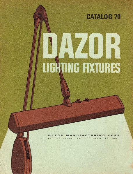 Dazor Floating Fixture desk lamp bureaulamp industriele vintage werklamp USA mid-century-industrial
